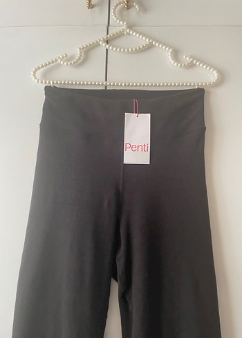 Penti Siyah Kadın İspanyol Paça Pantolon tayt - Görsel 3