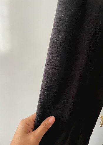 Penti Siyah Kadın İspanyol Paça Pantolon tayt - Görsel 5