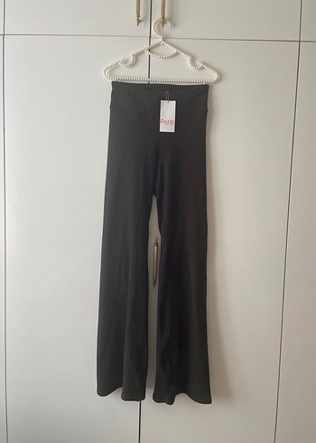 Penti Siyah Kadın İspanyol Paça Pantolon tayt - Görsel 2