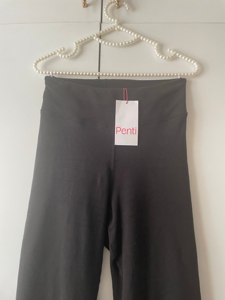 Penti Siyah Kadın İspanyol Paça  Pantolon tayt - Görsel 3