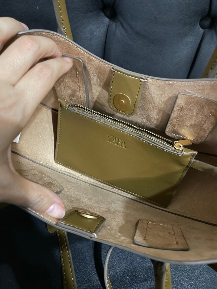 Zara Deri Kadın Günlük Çanta - Görsel 3