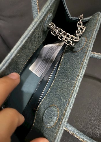 Mango Zincir Detaylı Denim Kadın Çanta - Görsel 2