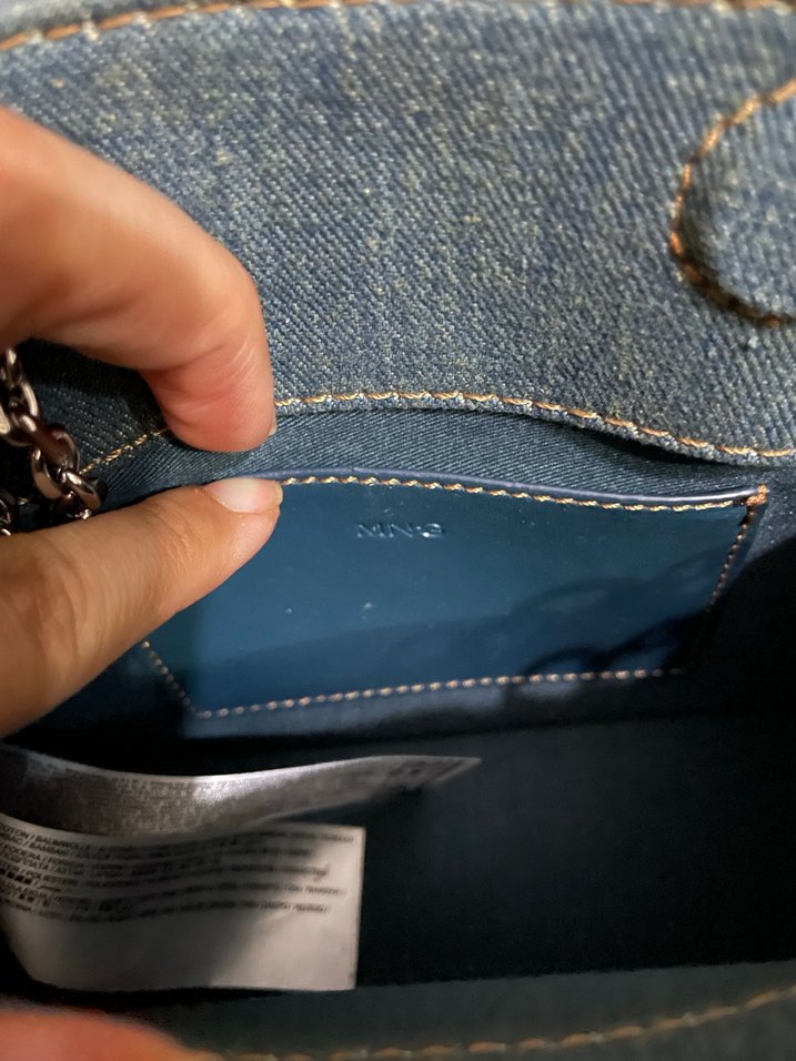 Mango Zincir Detaylı Denim Kadın Çanta - Görsel 3