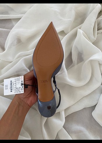 37 Beden mavi Renk Zara topuklu ayakkabı yeni sıfır
