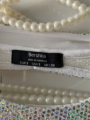 Bershka Bershka gümüş Payetli elbise
