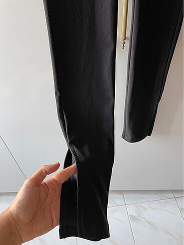 Bershka Bershka paça detaylı Tayt