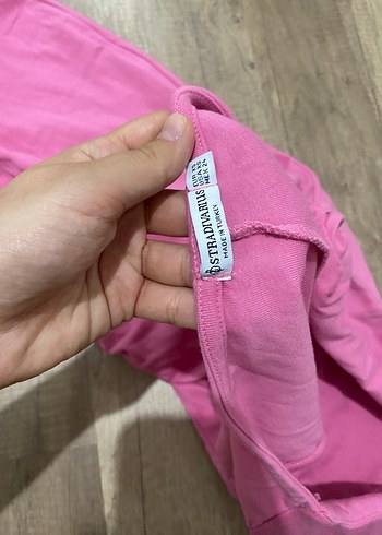 xs Beden Pembe Drapeli Uzun Abiye Elbise