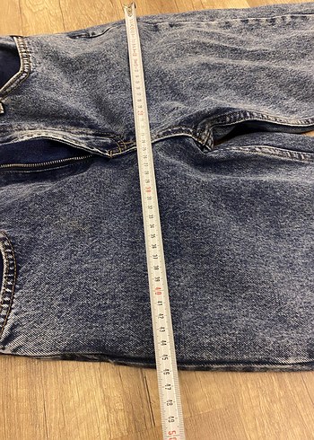 Gri Mavi Normal Boy Kadın Denim Pantolon - Görsel 5