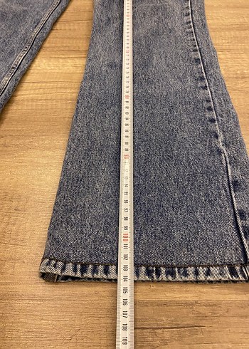Gri Mavi Normal Boy Kadın Denim Pantolon - Görsel 3
