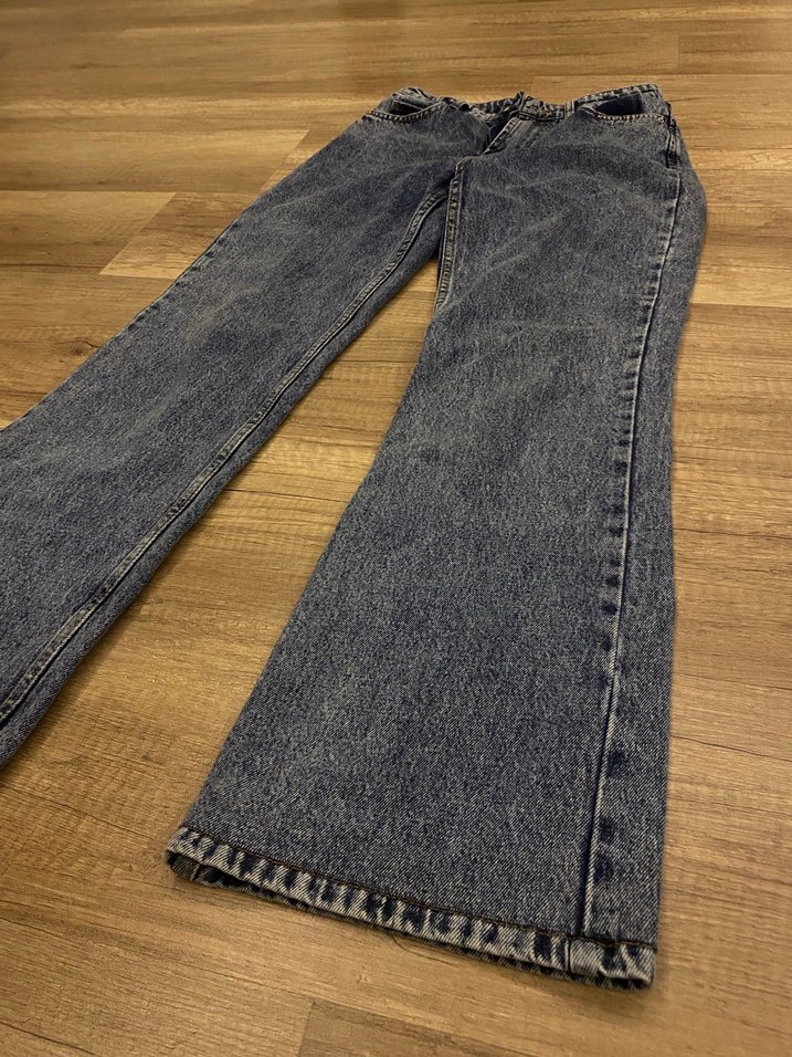 Gri Mavi Normal Boy Kadın Denim Pantolon - Görsel 2