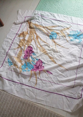 Koyu Kırmızı Bohem Kadın eşarp - Görsel 8