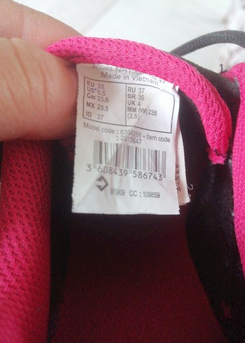 Pembe Gri Kadın Spor Ayakkabı - Görsel 8