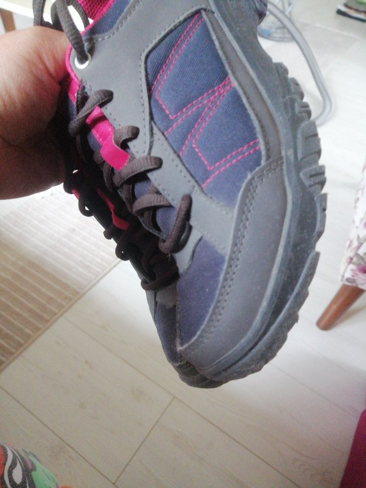 Pembe Gri Kadın Spor Ayakkabı - Görsel 2