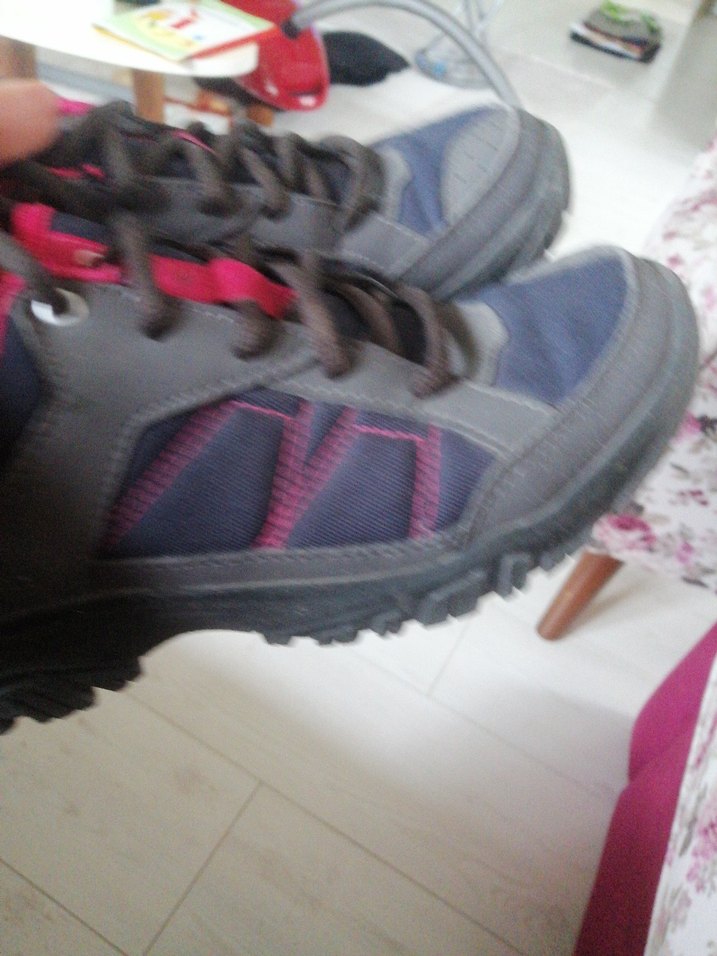 Pembe Gri Kadın Spor Ayakkabı - Görsel 3