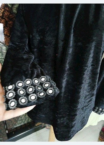 Pullu Siyah Kadın Bluz - Görsel 4