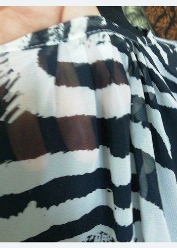 Zebra Desenli Bohem Kadın Tunik hamile pareo deniz kıyafeti - Görsel 4