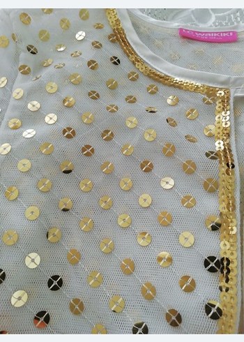 Kız Çocuk Beyaz Dantel İşlemeli Bolero - Görsel 2