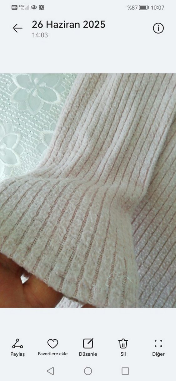 Pembe Triko çocukUzun Kollu Kazak - Görsel 3