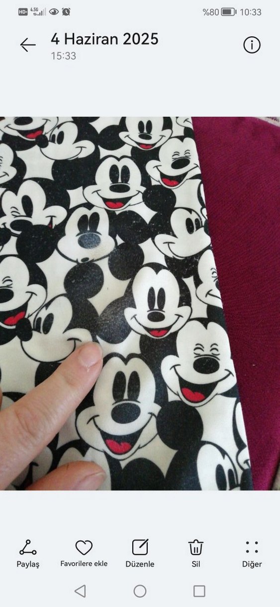 Beyaz Baskılı Kız Çocuk Tayt. haşema - Görsel 2