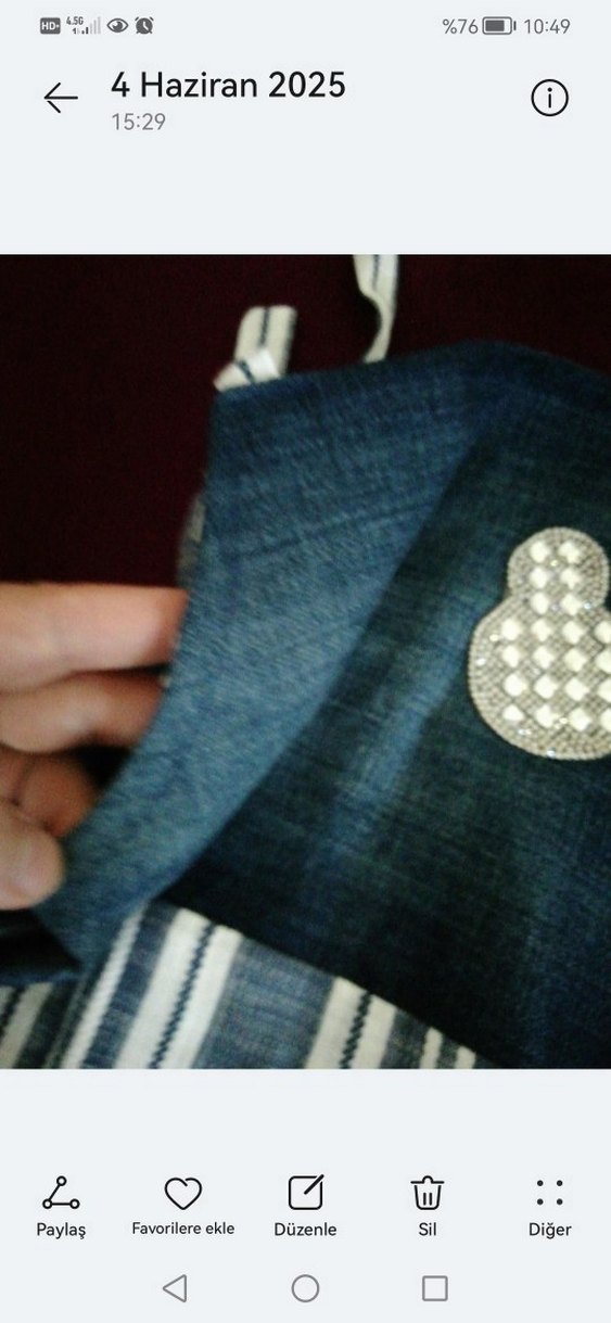 Lacivert Bağcıklı elbise - Görsel 3