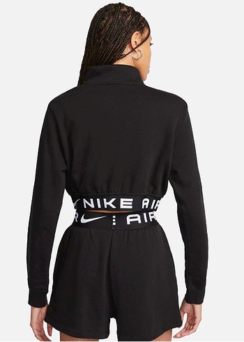 Nike W Nsw Air Flc Top Siyah Crop Sweatshirt - Görsel 3