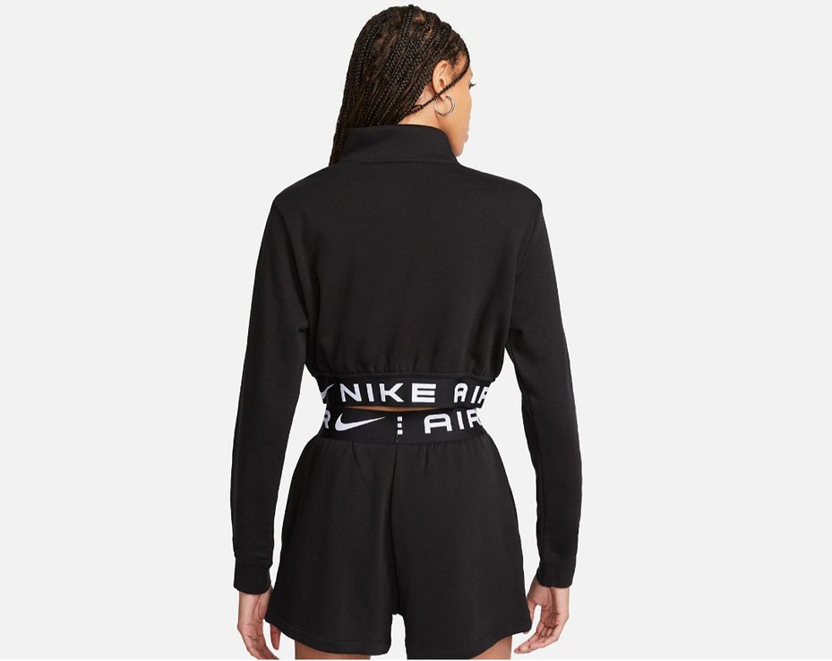 Nike W Nsw Air Flc Top Siyah Crop Sweatshirt - Görsel 3