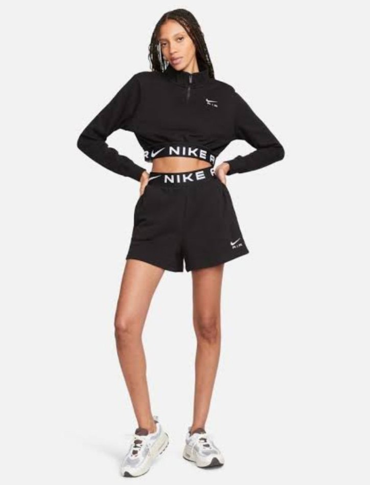 Nike W Nsw Air Flc Top Siyah Crop Sweatshirt - Görsel 2