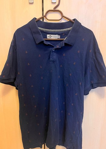 Erkek Lacivert Denim Polo Tişört - Görsel 3