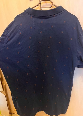 Erkek Lacivert Denim Polo Tişört - Görsel 5