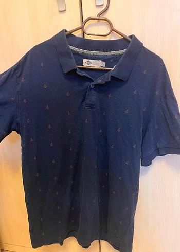 Erkek Lacivert Denim Polo Tişört - Görsel 2