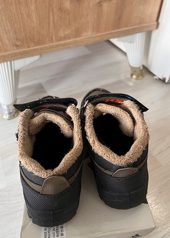 Kahverengi Gri Erkek Çocuk Botları Velcro - Görsel 3