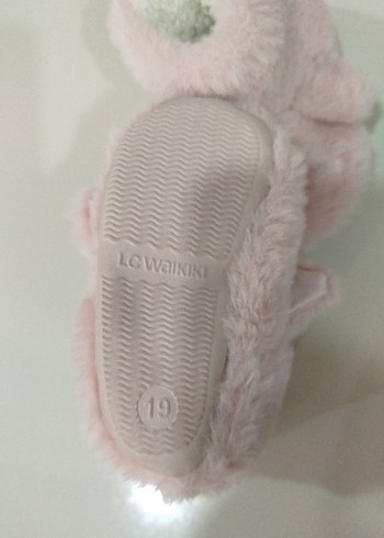 Kızlar için Pembe Kürklü Sıcak Ev Terliği - Görsel 3