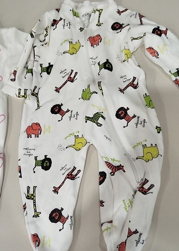 Beyaz Renkli Baskılı Bebek Uyku Tulumu - Görsel 3