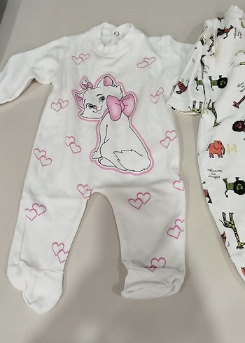 Beyaz Renkli Baskılı Bebek Uyku Tulumu - Görsel 2