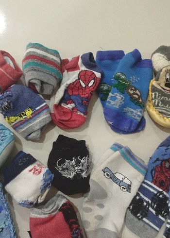 Renkli Desenli Erkek Çocuk Çorapları - Görsel 5