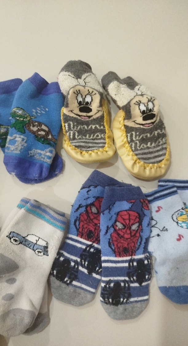 Renkli Desenli Erkek Çocuk Çorapları - Görsel 3