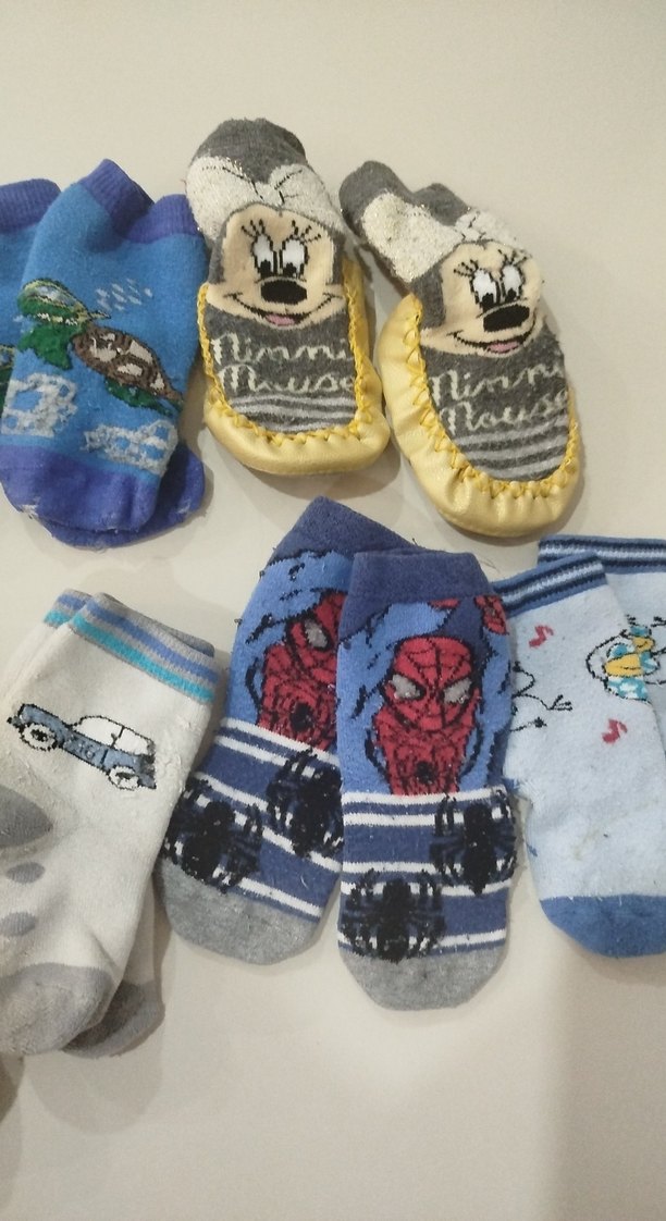 Renkli Desenli Erkek Çocuk Çorapları - Görsel 4