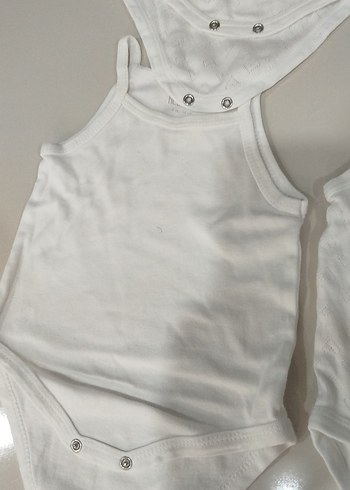 Beyaz Askılı Bebek Atlet Çıtçıtlı - Görsel 3