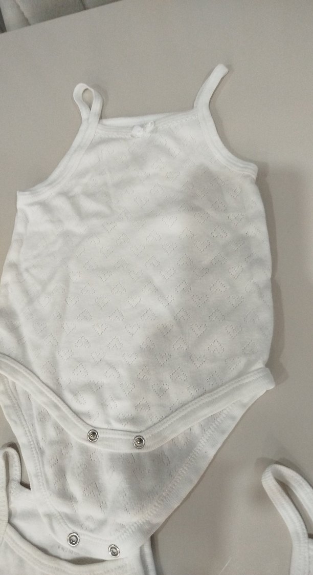 Beyaz Askılı Bebek Atlet Çıtçıtlı - Görsel 4