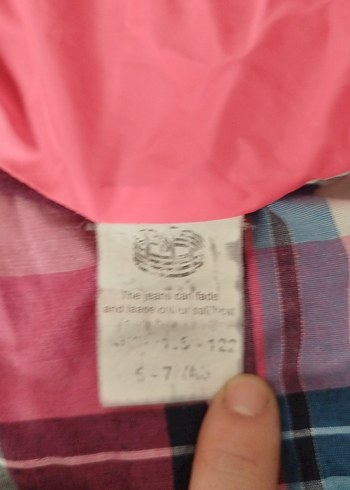 Kız Çocuk Parlak Pembe Kapüşonlu Yelek - Görsel 5