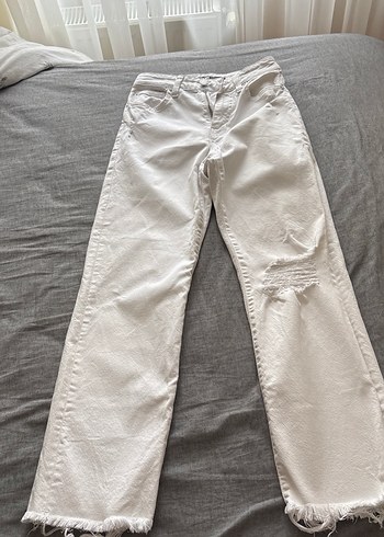 Mavi Jeans Ekru Rahat Kesim Denim Jean