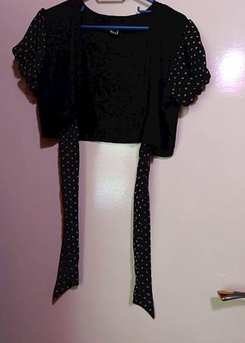 ipleri dantel Crop yelek v yaka düğmesi yoktur. - Görsel 2