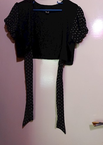 ipleri dantel Crop yelek v yaka düğmesi yoktur. - Görsel 3