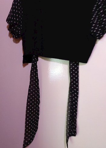 ipleri dantel Crop yelek v yaka düğmesi yoktur. - Görsel 7