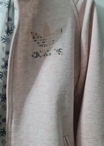 Gri Desenli Sweatpants ve Pembe Kapüşonlu Üst - Görsel 2