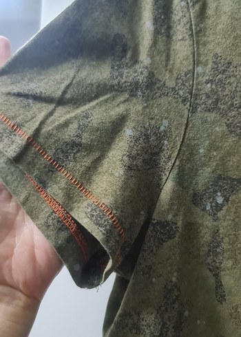 Erkek Kamuflaj Desenli Kısa Kollu Tişört - Görsel 3