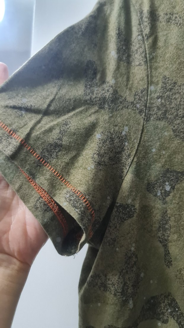 Erkek Kamuflaj Desenli Kısa Kollu Tişört - Görsel 3