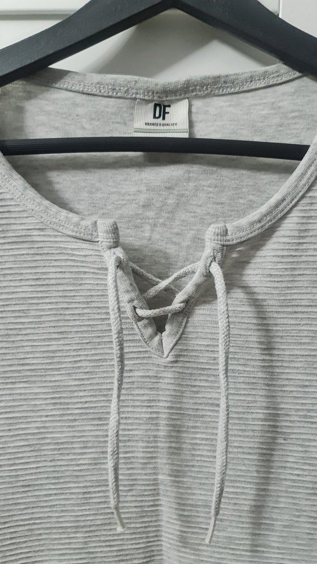 Gri Kısa Kollu Erkek Tişört - Görsel 2