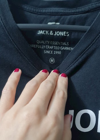 Jack & Jones Siyah Baskılı Erkek Tişört - Görsel 3