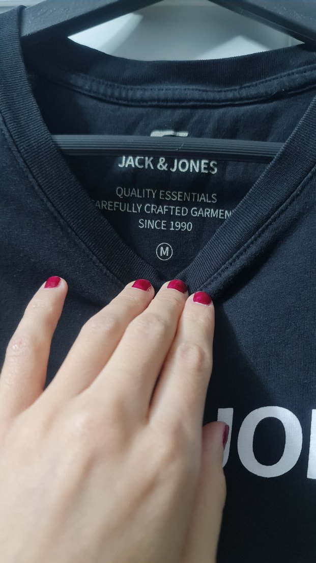 Jack & Jones Siyah Baskılı Erkek Tişört - Görsel 3